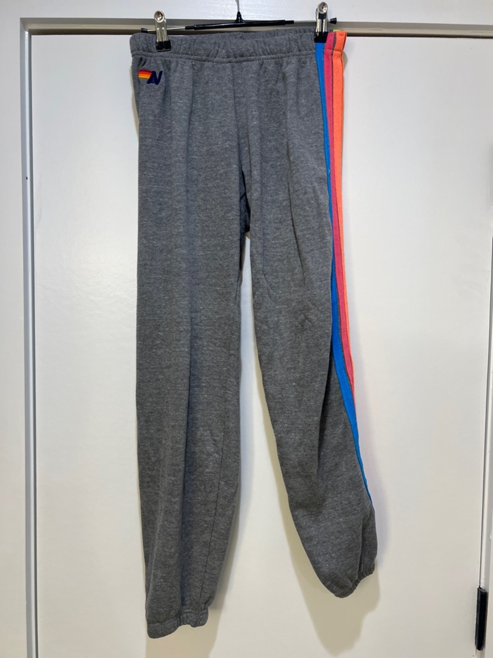 Aviator Nation Gray Set with Rainbow Side Stripes - Picture 6 of 8